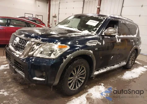 2018 Nissan Armada Platinum from USA, damaged, VIN JN8AY2NE9J9734361